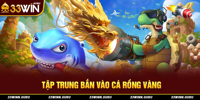 Tập trung bắn vào cá rồng vàng