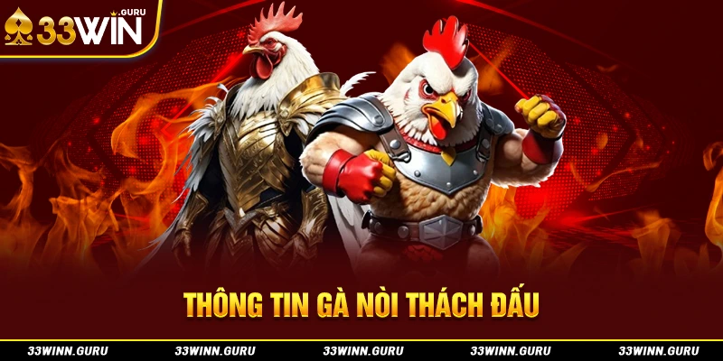 Thông tin gà nòi thách đấu